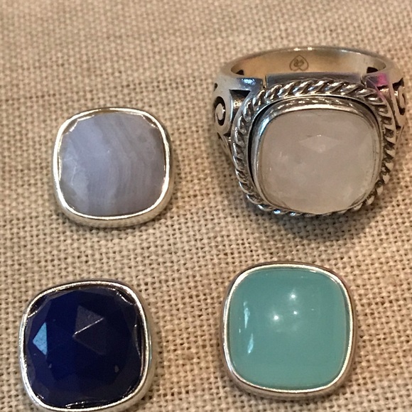 Brighton- interchangeable scroll ring set- size 7 - Picture 6 of 8